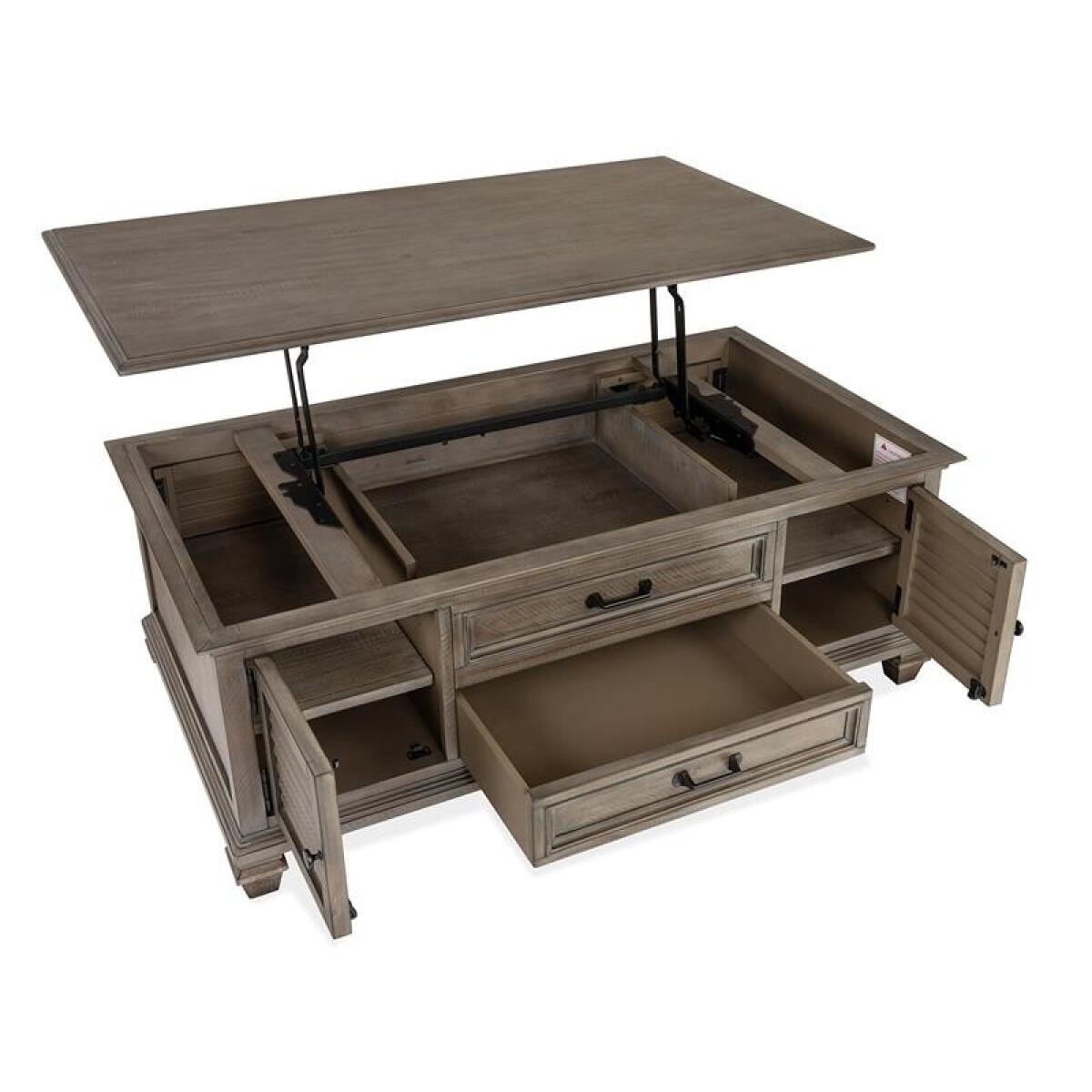 Lancaster Lift Top Storage Cocktail Table w/Casters - Image 13
