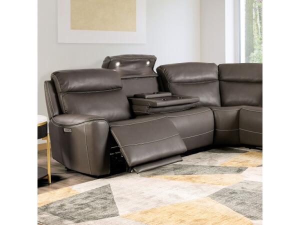 Edmondus Power Sectional Sectionals Brown