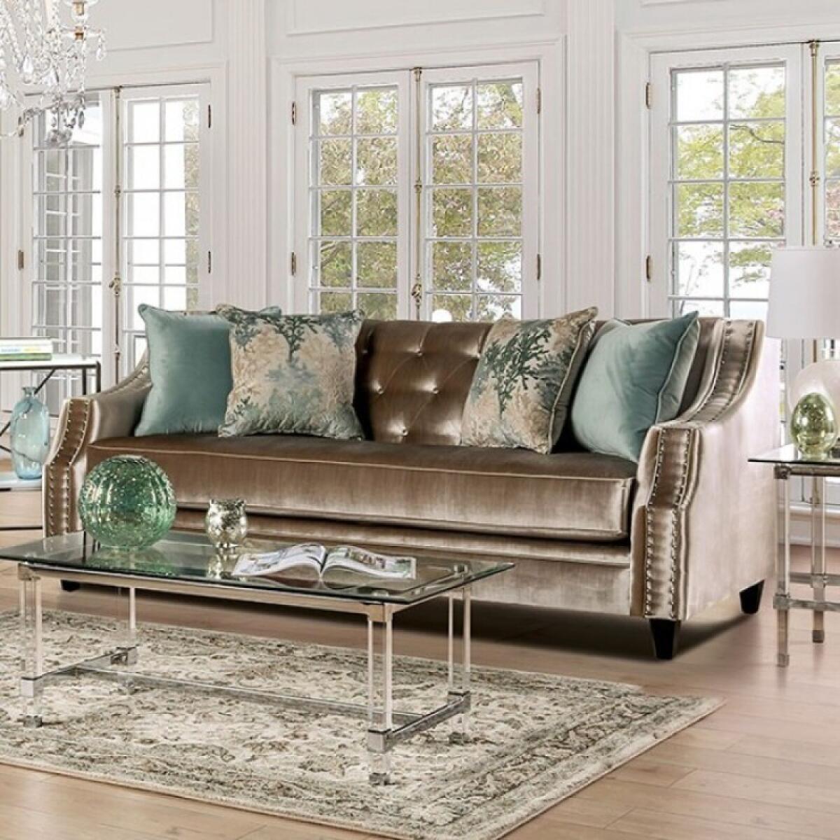 Elicia Sofa Sofas Champagne/Turquoise 4