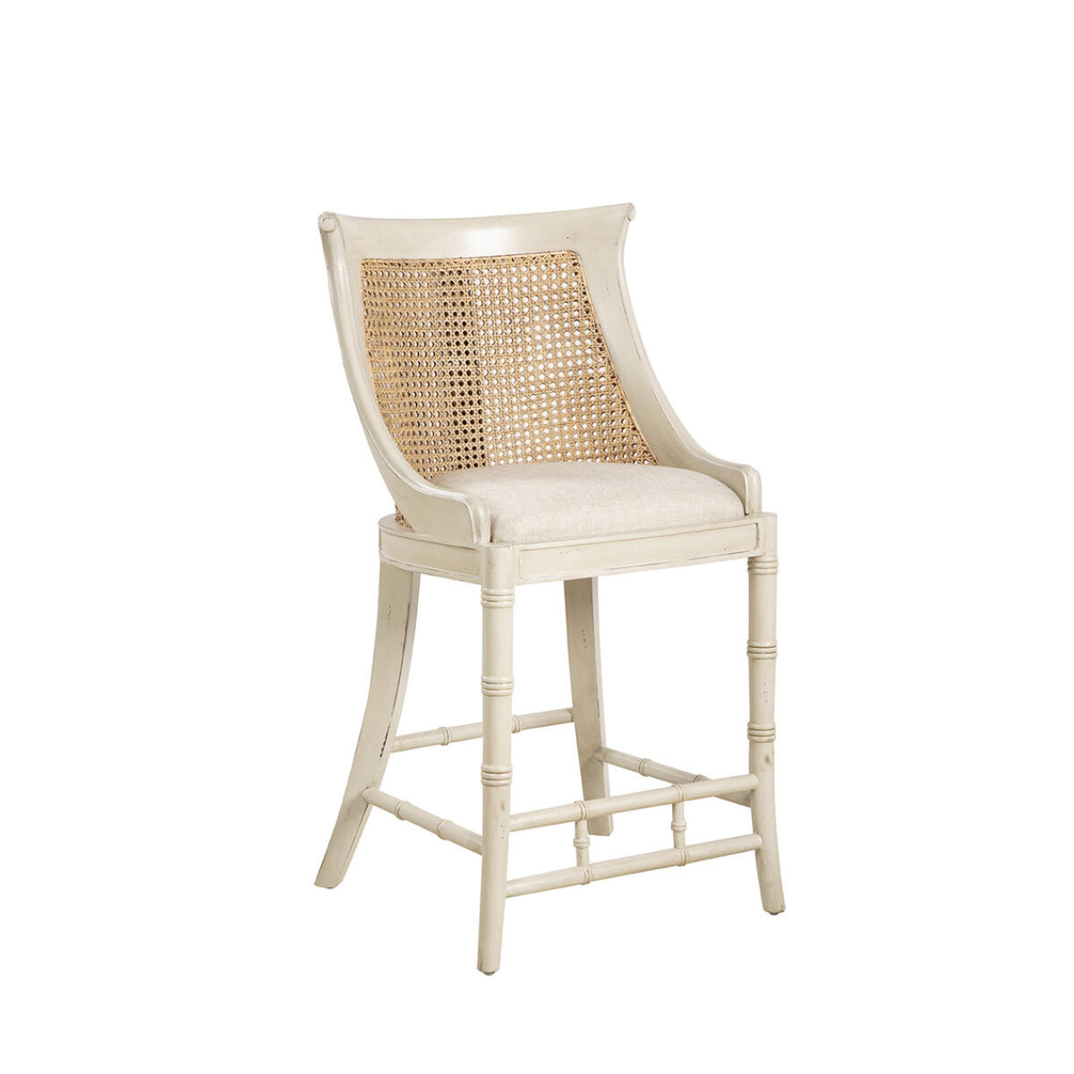 Cream Spoonback Counter Stool - Image 2