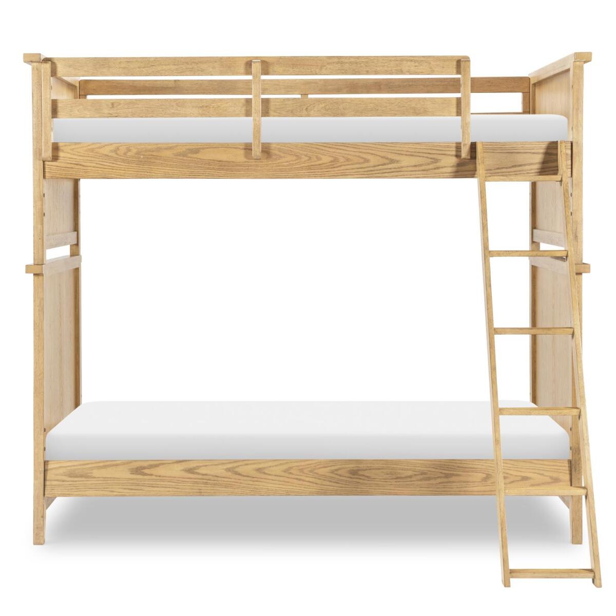 Complete Twin Over Twin Bunk End Natural Hickory - Image 3