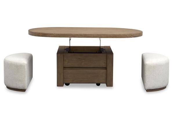 Hayden Lift Top Stg.Cocktail Table w/Casters & 2 Uph.Stools - Image 13