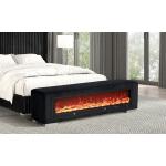 Elnath Bench w/ Visual Wood Log Fireplace - Image 3