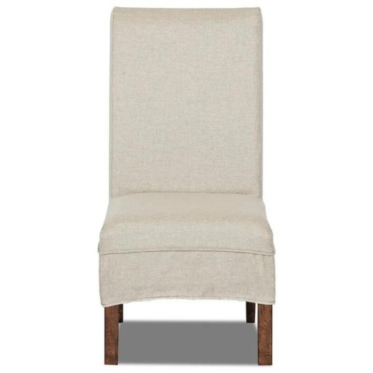 Gwen Upholstered Parson Chair With Slipcover - Image 3