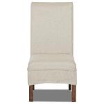 Gwen Upholstered Parson Chair With Slipcover - Image 3