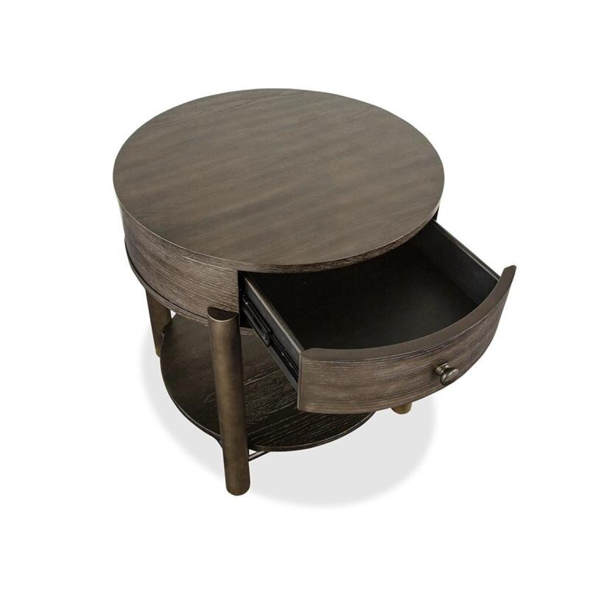 Hadleigh Black Round End Table - Image 3