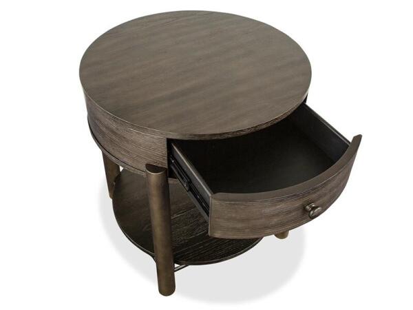 Hadleigh Black Round End Table - Image 3