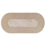 Complete Double Pedestal Counter Height Table Dining Sets Cream 16