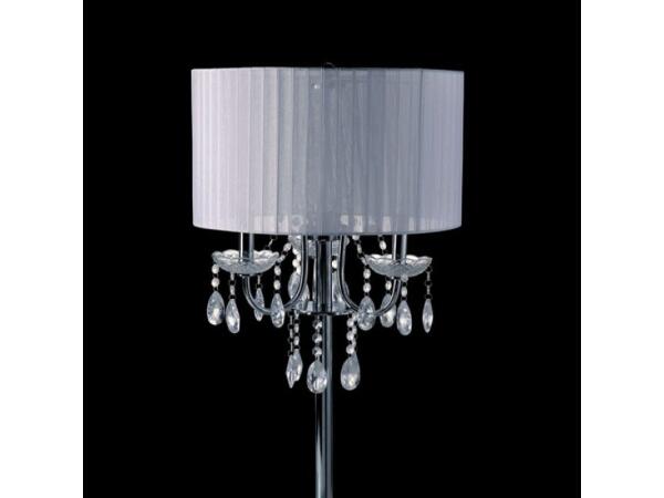 Jada Table Lamp Lighting Chrome/White