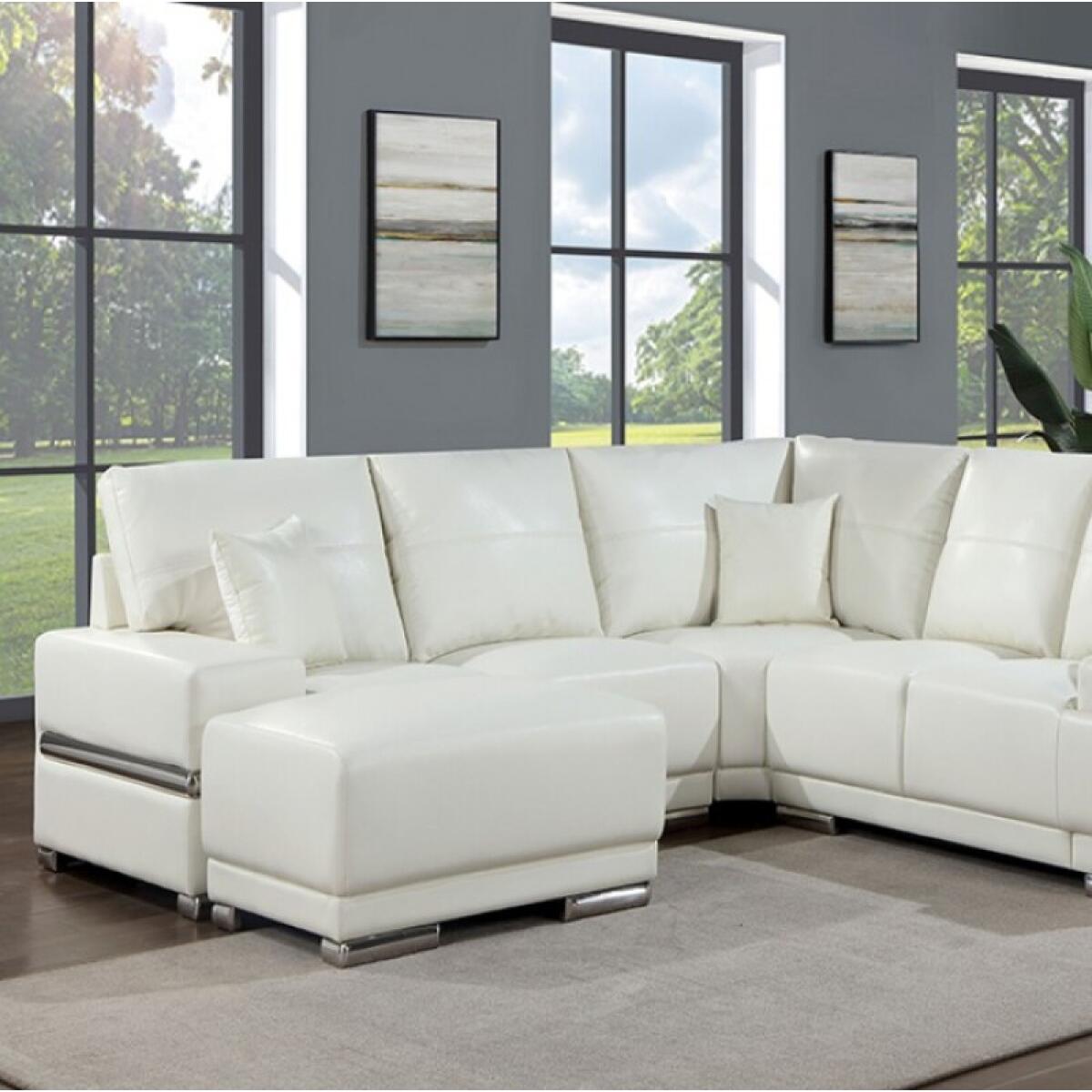 Althea Armless Chair Sectional Parts Furniture of America 5