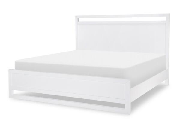 Complete Panel Bed King 6/6 White Finish Beds Beds
