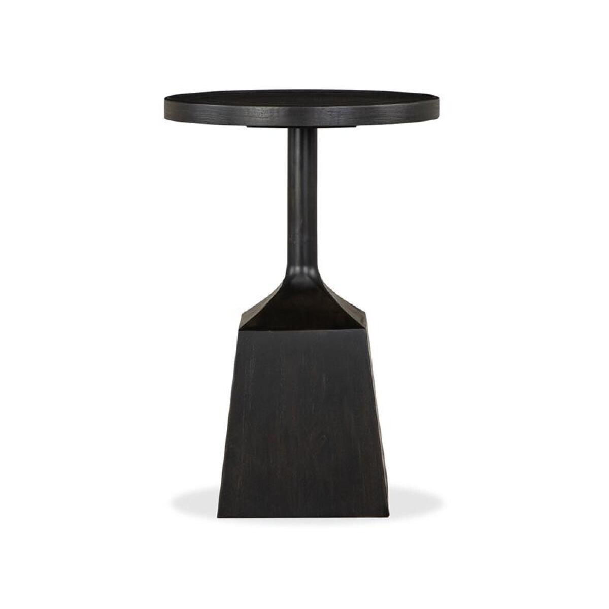 Lindon T5570-30D Dark Round Pedestal Accent End Table - Image 4