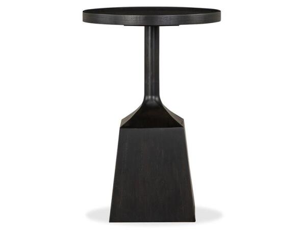 Lindon T5570-30D Dark Round Pedestal Accent End Table - Image 4