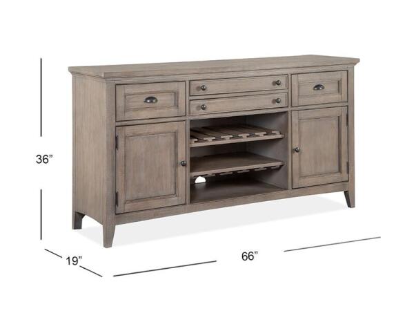 Paxton Place Buffet Dining Storage Brown 22