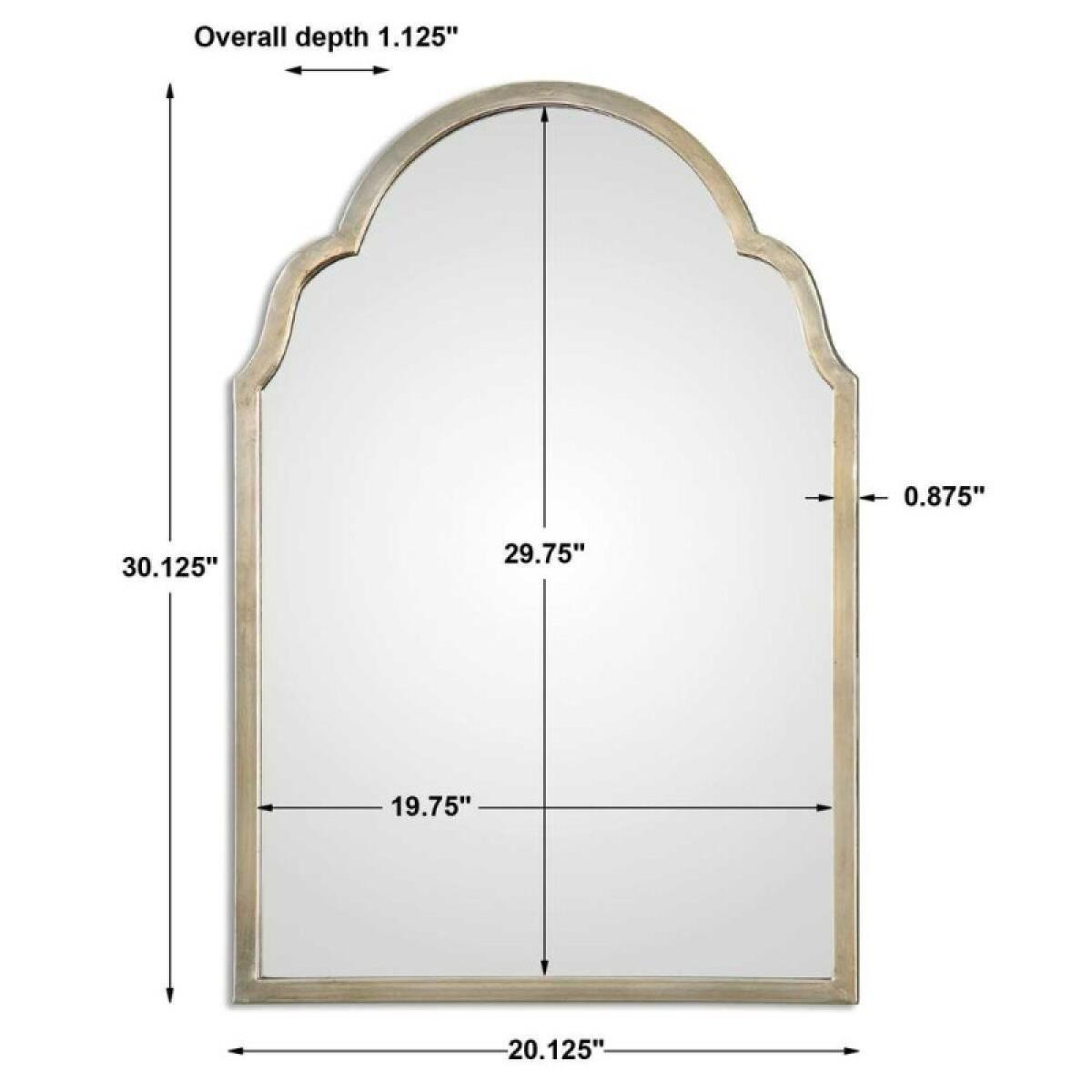 Brayden Petite Arch Mirror, Champagne - Image 6