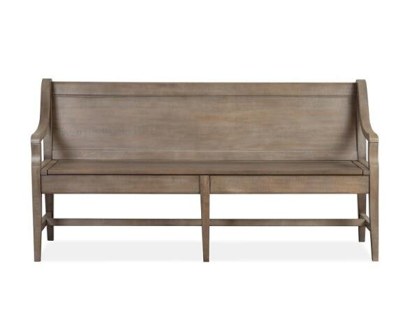 Paxton Place Bench w/Back Chairs & Benches Brown 16