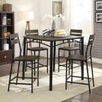 Westport 5 Pc. Dining Table Set Dining Sets Antique Brown/Black