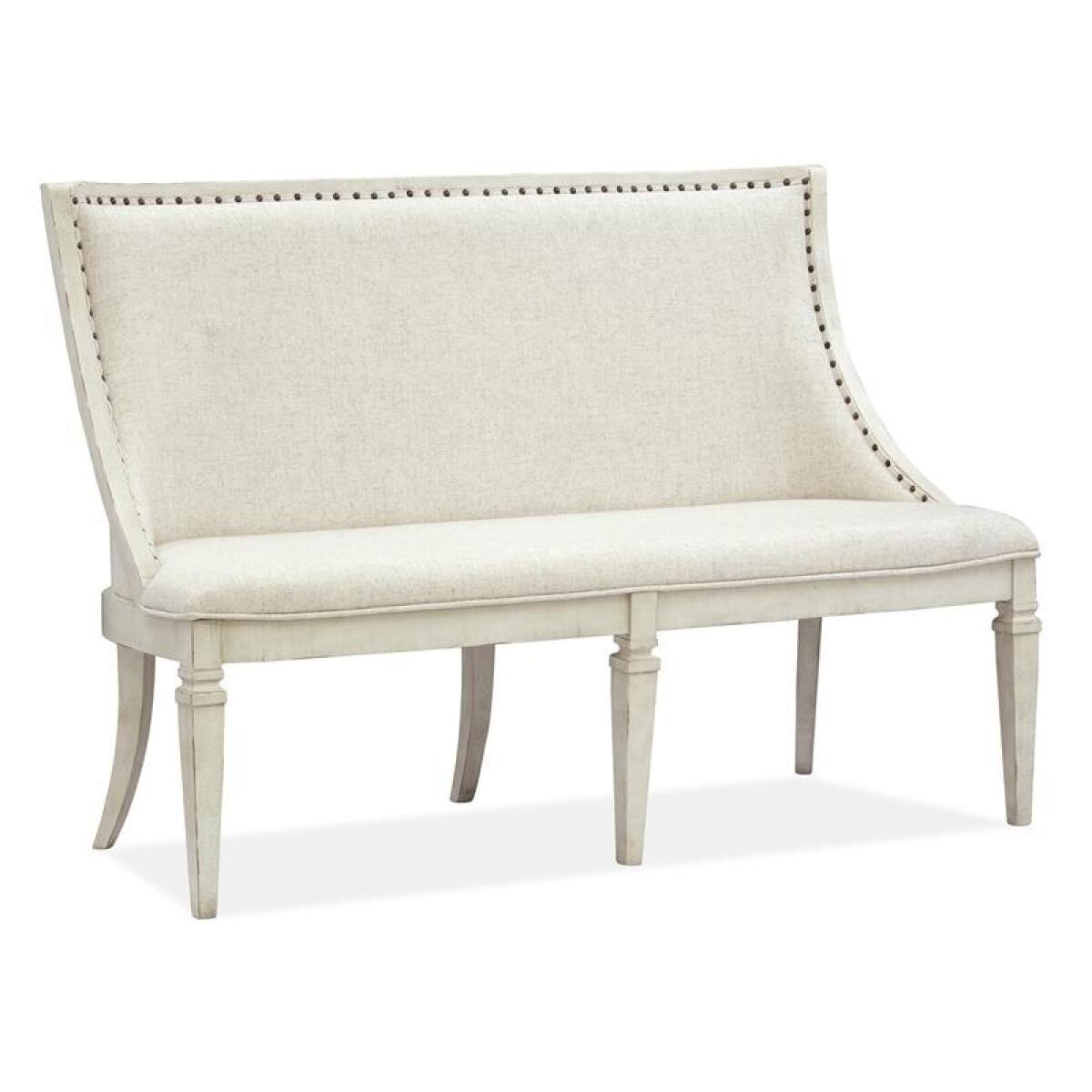 Newport Bench w/Upholstered Seat & Back - Image 6