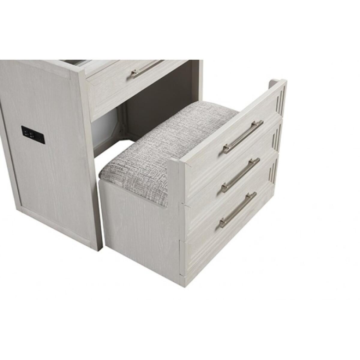 Ashburton Bedside Vanity Set w/ Stool - Image 6