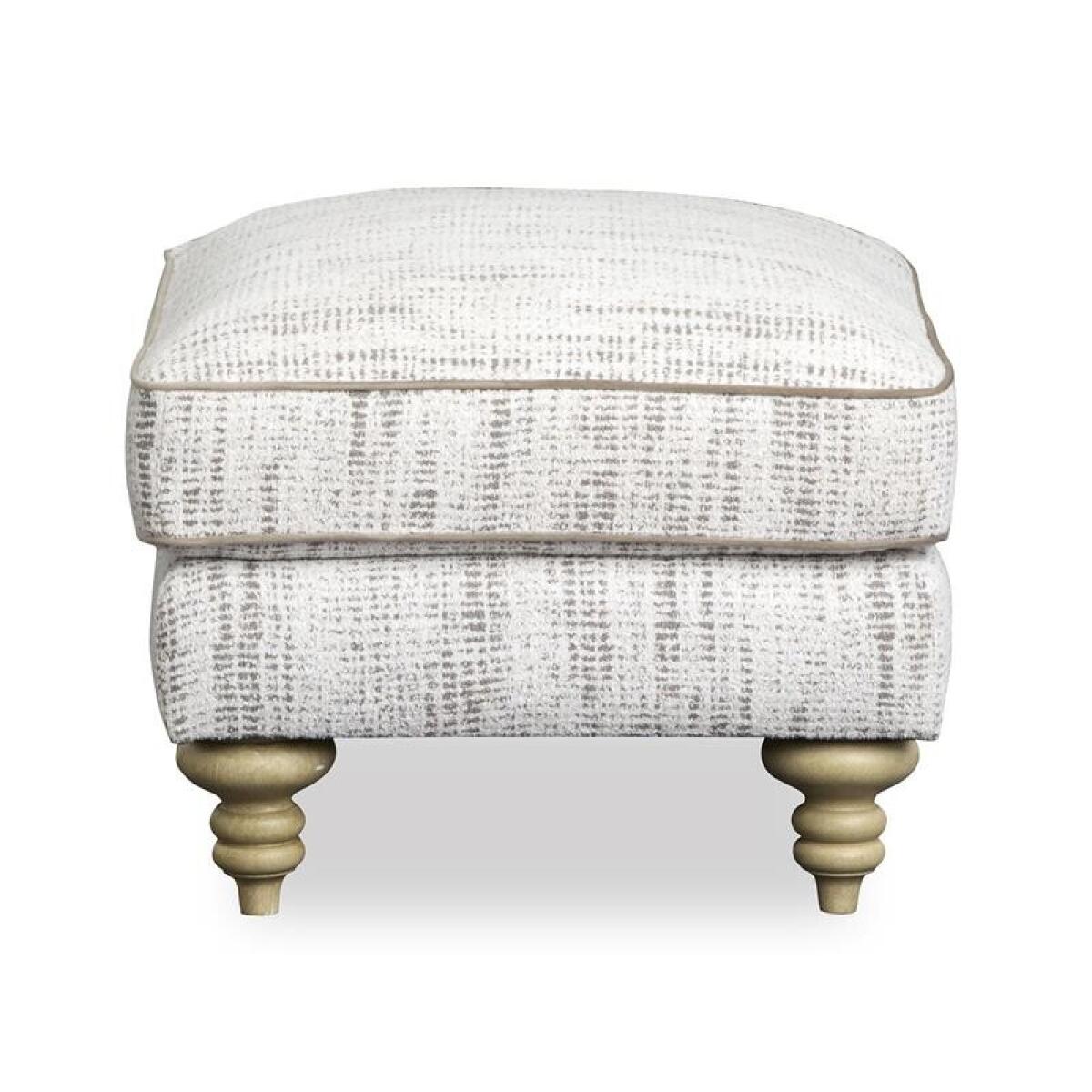 Christi Oyster Accent Ottoman Ottomans & Poufs Cream 6