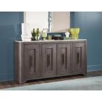 Credenza With Stone Top Dining Storage Brown 17