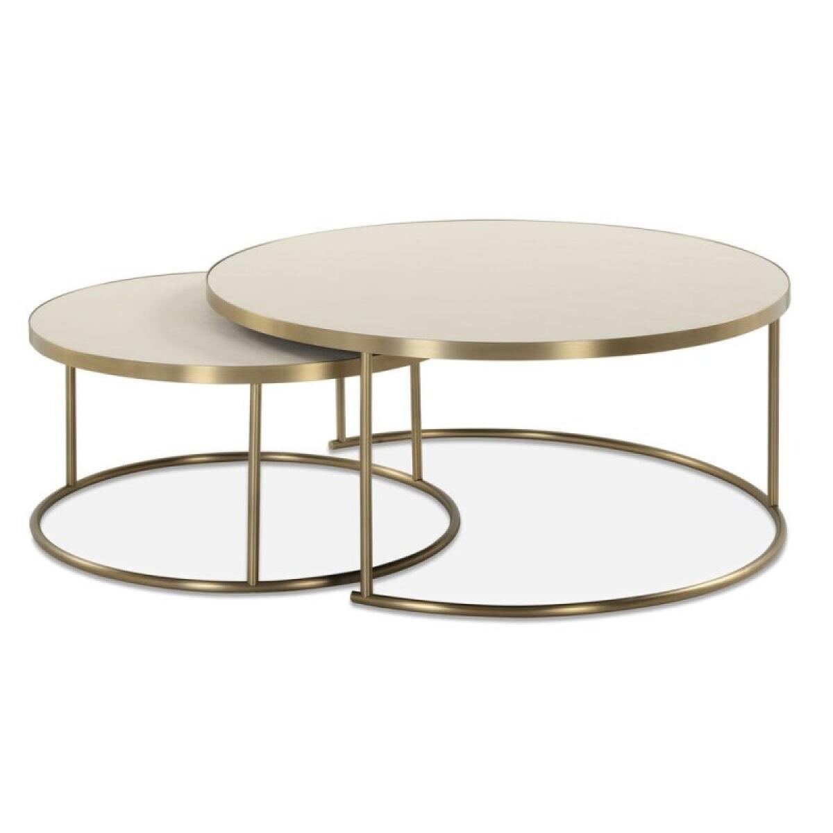 Aragon Nesting Coffee Tables, S/2, White - Image 2