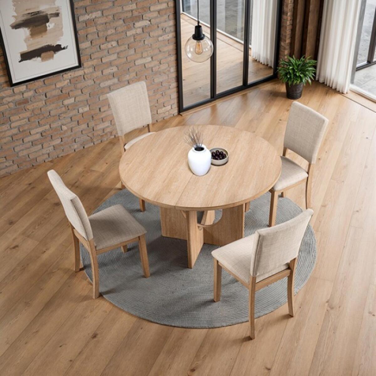 Oberto 5 Pc Round Dining Table Set - Image 4