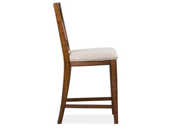 Bay Creek Counter Chair w/Upholstered Seat (2/ctn) Chairs & Benches Brown 18