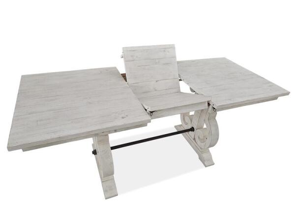 Bronwyn Rectangular Counter Height Table Dining Tables Alabaster, Toasted Nutmeg, Antique Brass w/Pewter Overlay, Baja Natural Fabric 24