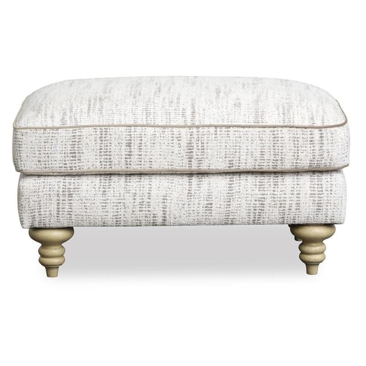 Christi Oyster Accent Ottoman Ottomans & Poufs Cream 5