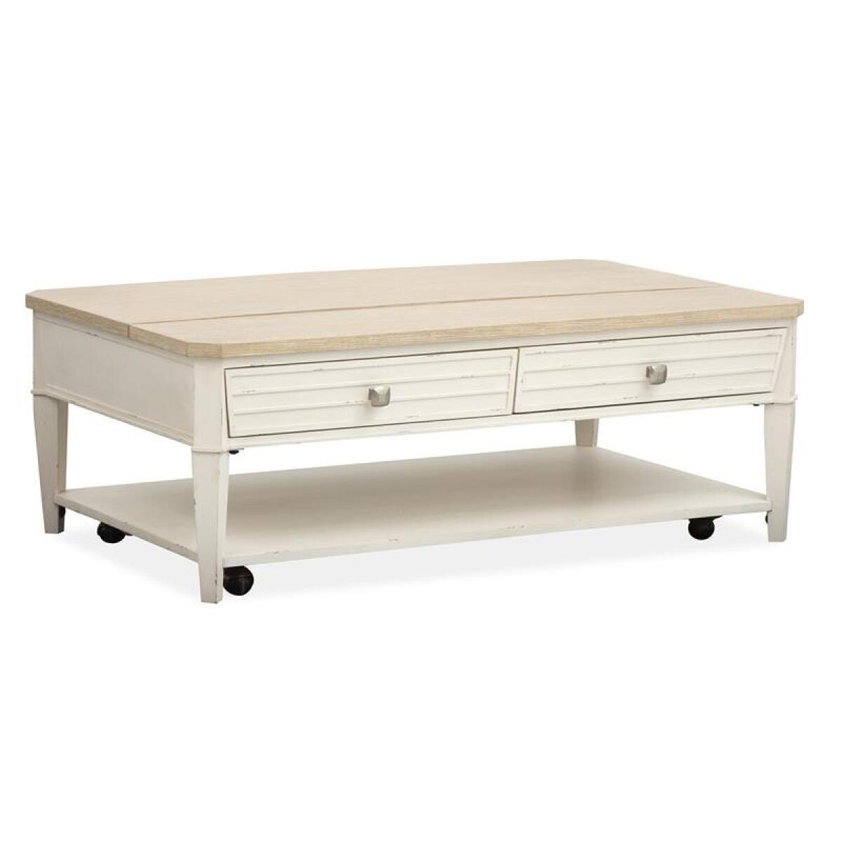 Echo Isles Lift Top Storage Cocktail Table w/Casters - Image 2