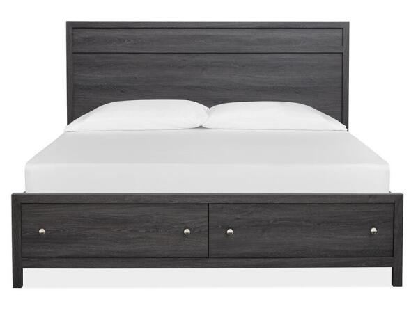 Merrifield B6308-64SF Wood King Panel Bed Storage Footboard KD