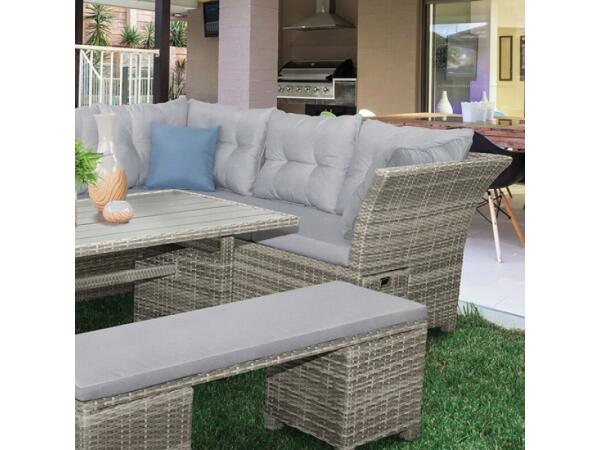 Malia 5 Pc. Sectional Set w/ Bench Outdoor Sectionals Furniture of America