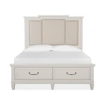 Willowbrook B5324-55F Wood Queen Panel Bed Storage Footboard SU