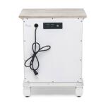 Islamorada 1-drawer / 2-door Electrified Coastal Nightstand - Image 13