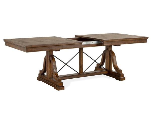 Bay Creek Trestle Dining Table Dining Tables Brown 24