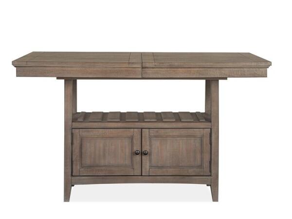 Paxton Place Wood Counter Dining Table Base SU Dining Table Bases Brown 5