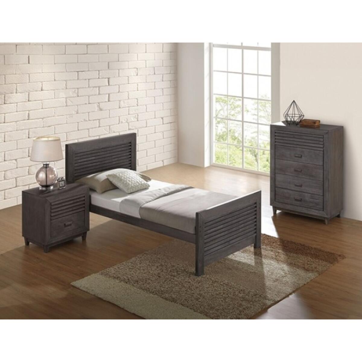 Griffin 4 Pc Twin Bedroom Set Youth Beds Brown 5