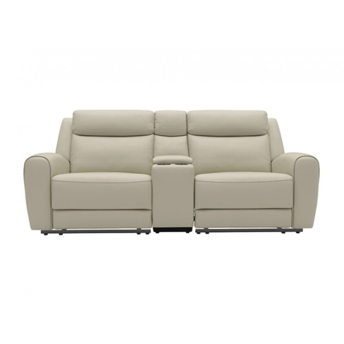 Jacobus Manual Recliner Loveseat w/ Console Loveseats Beige 6