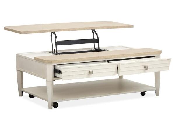 Echo Isles Lift Top Storage Cocktail Table w/Casters - Image 6