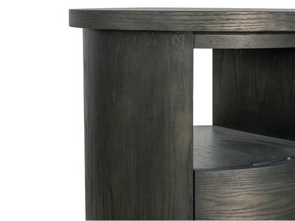 Bosley Dk. Brown Round End Table - Image 4