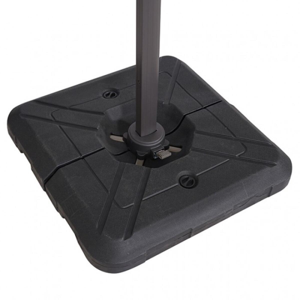 Fida 8 Ft Square Umbrella w/ Double Top + 37" Large Base - Image 9