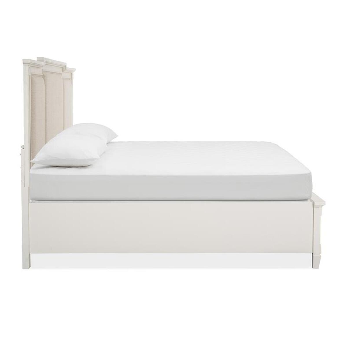 Willowbrook Complete King Panel Storage Bed w/Upholstered Headboard - Image 7