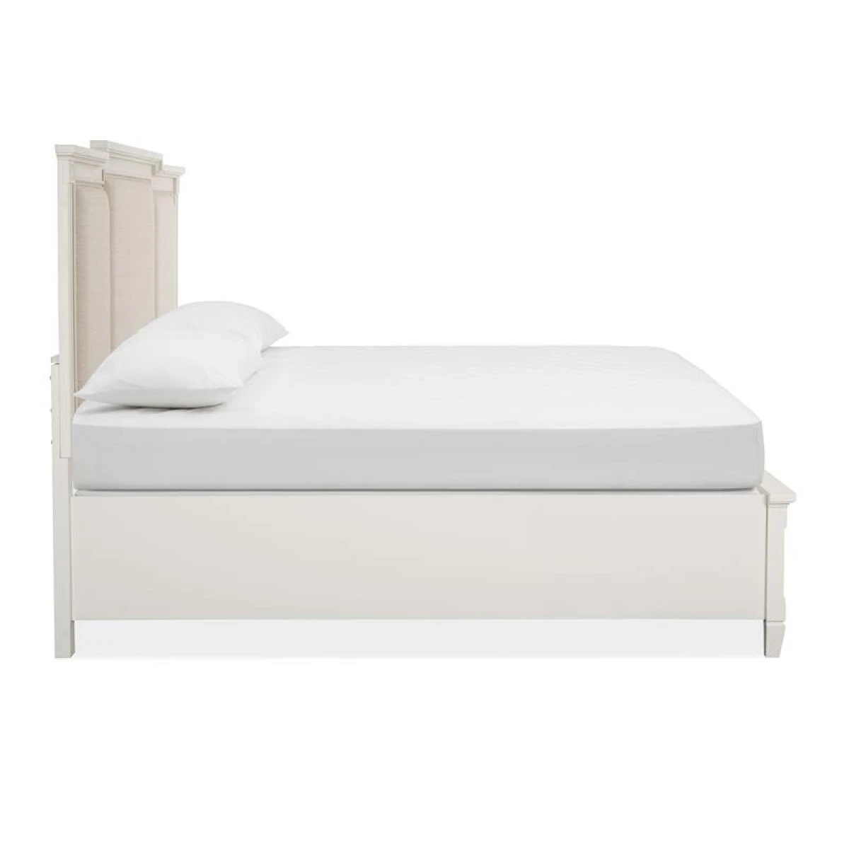 Willowbrook B5324-65A Complete King Panel Storage Bed w/Upholstered Headboard - Image 6