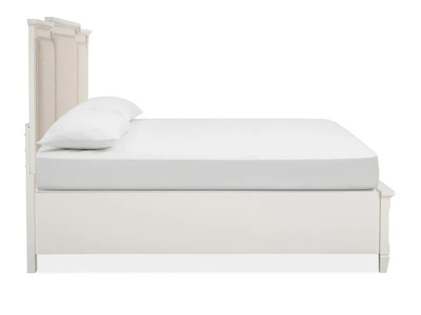 Willowbrook B5324-65A Complete King Panel Storage Bed w/Upholstered Headboard - Image 6