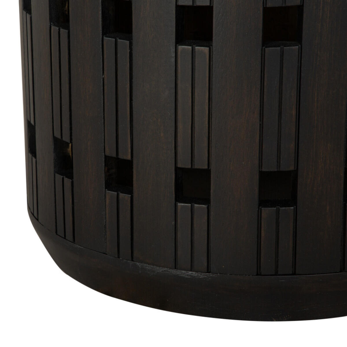 Dark Round Accent End Table - Image 6