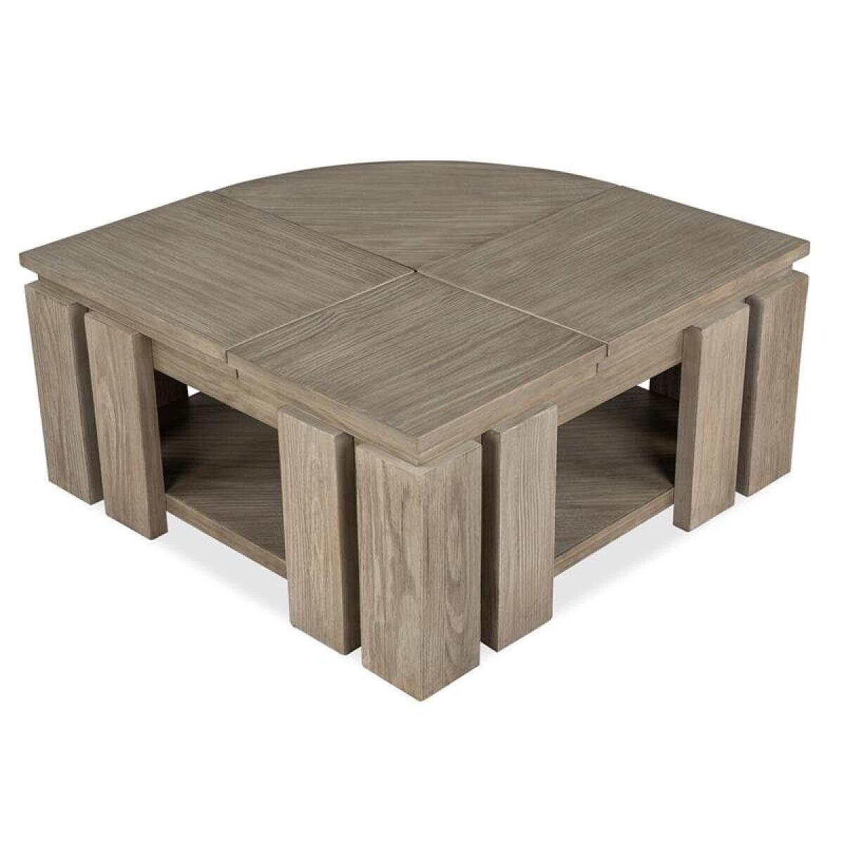 Conrad Pie Shaped Lift Top Cocktail Table w/Casters - Image 17