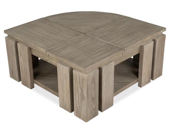 Conrad Pie Shaped Lift Top Cocktail Table w/Casters - Image 17