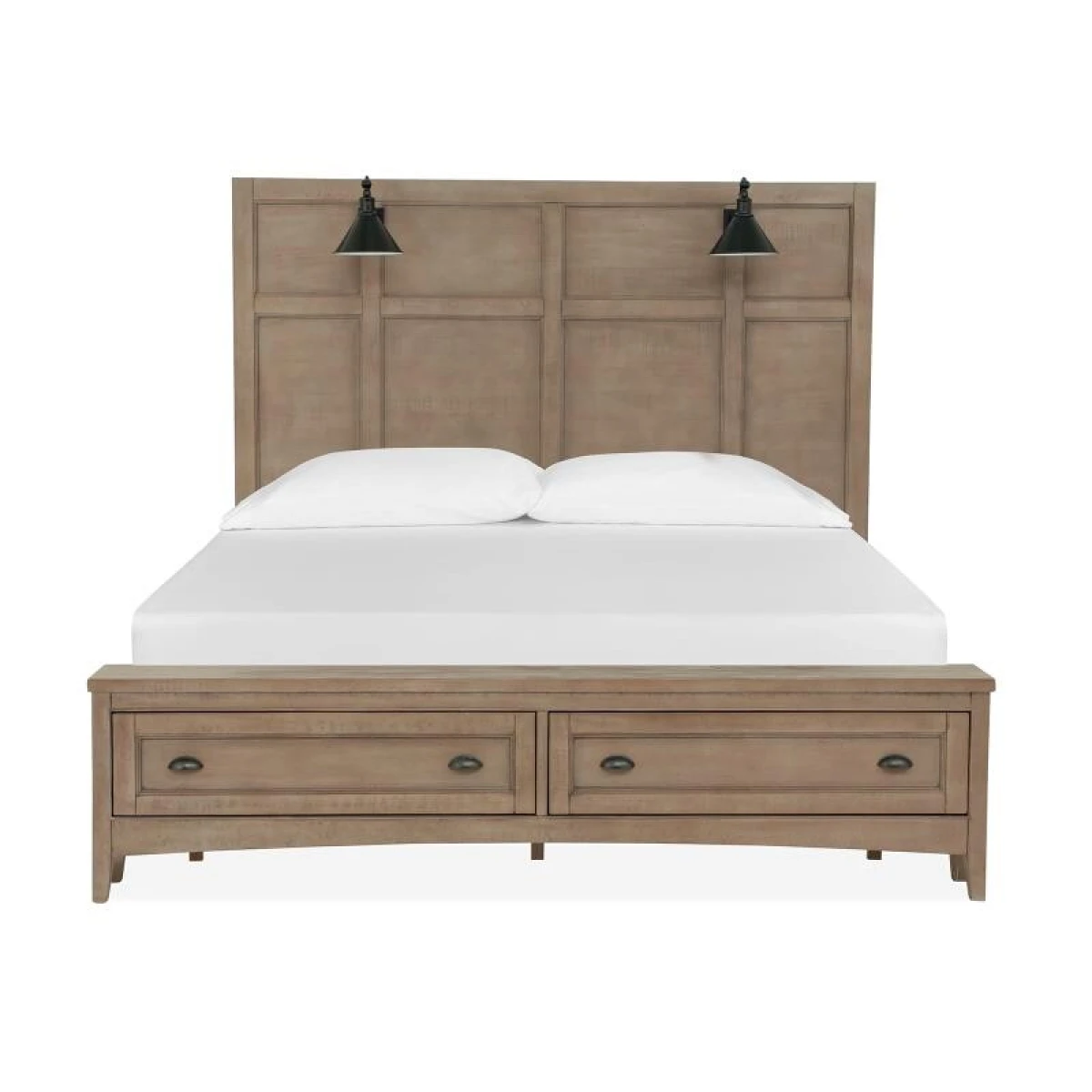Paxton Place Complete King Lamp Panel Storage Bed - Image 2