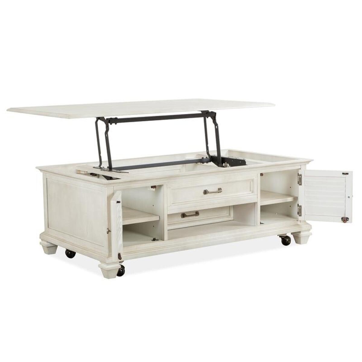 Newport Lift Top Storage Cocktail Table w/Casters - Image 8